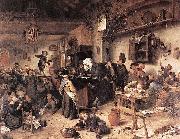 Jan Steen Village School oil painting